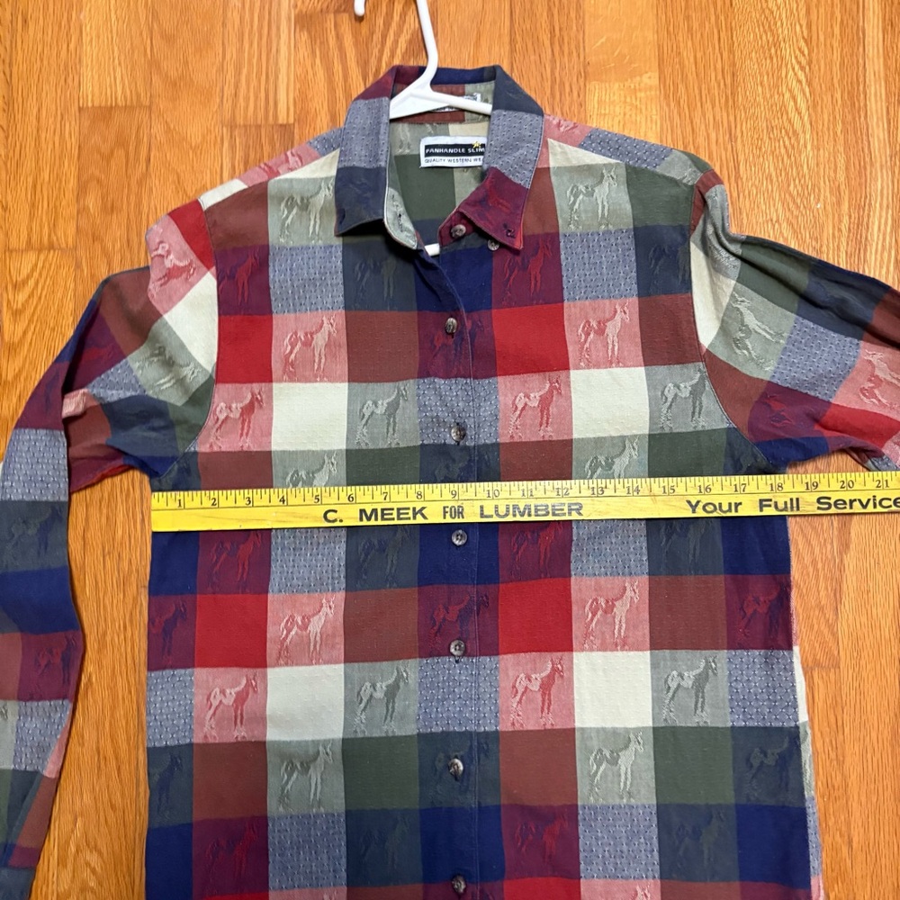 Panhandle Slim Horse Flannel Cotton Small - Picture 7 of 7